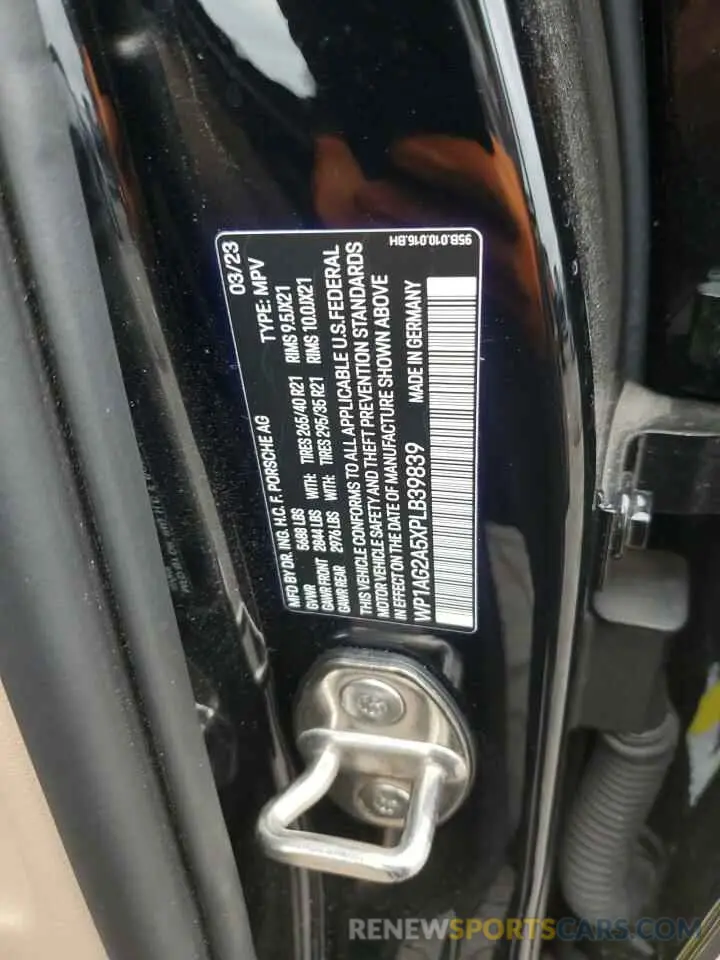 13 fotografías del automóvil dañado WP1AG2A5XPLB39839 PORSCHE MACAN 2023