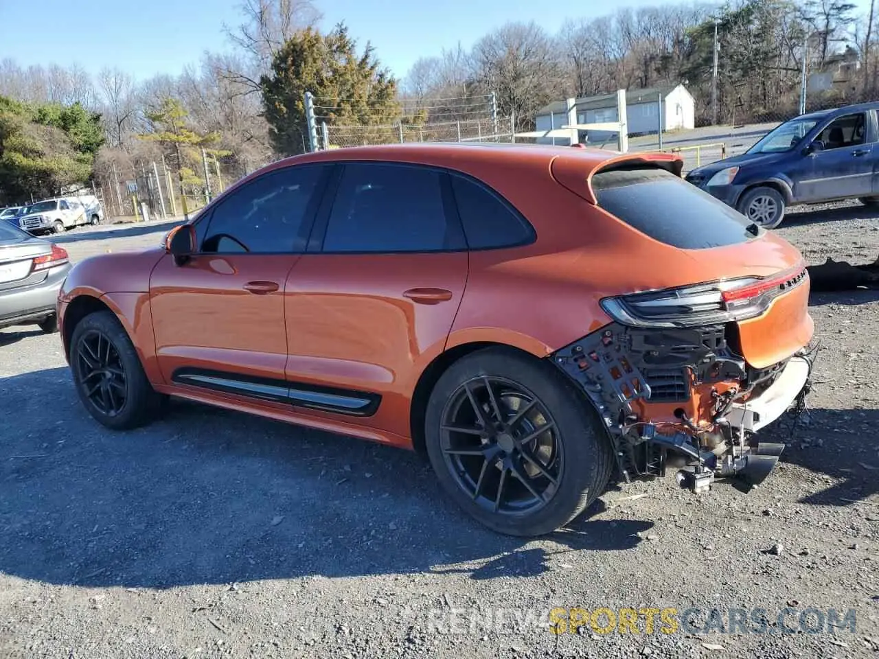 2 fotografías del automóvil dañado WP1AG2A59RLB36143 PORSCHE MACAN 2024