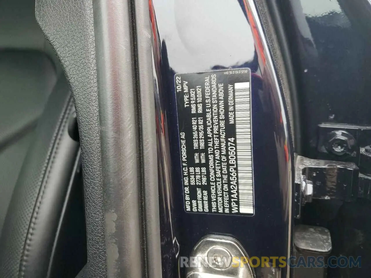 13 fotografías del automóvil dañado WP1AA2A56PLB05074 PORSCHE MACAN BASE 2023