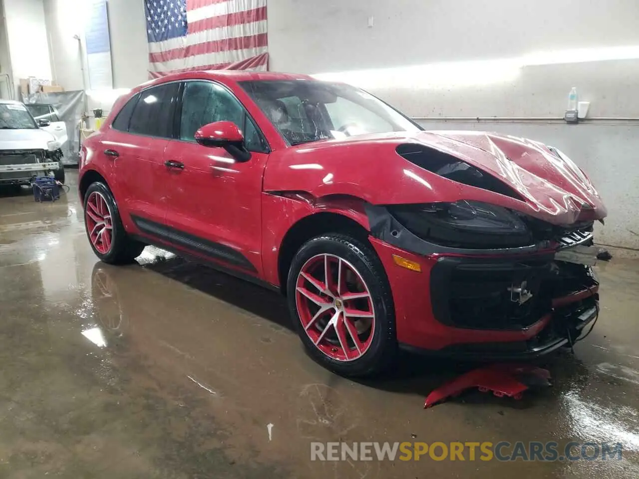 4 fotografías del automóvil dañado WP1AA2A58PLB03231 PORSCHE MACAN BASE 2023