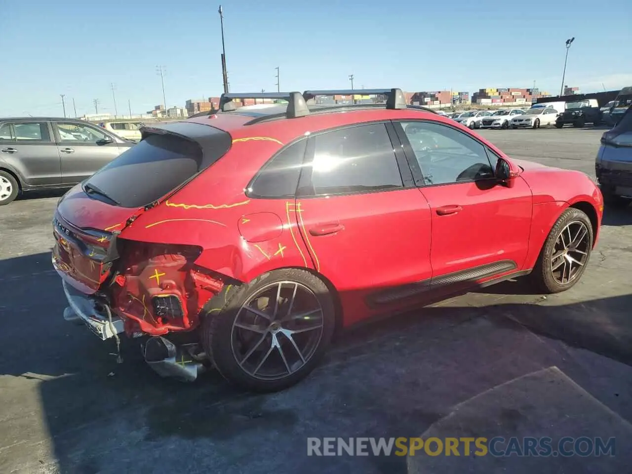 3 fotografías del automóvil dañado WP1AA2A58PLB05545 PORSCHE MACAN BASE 2023