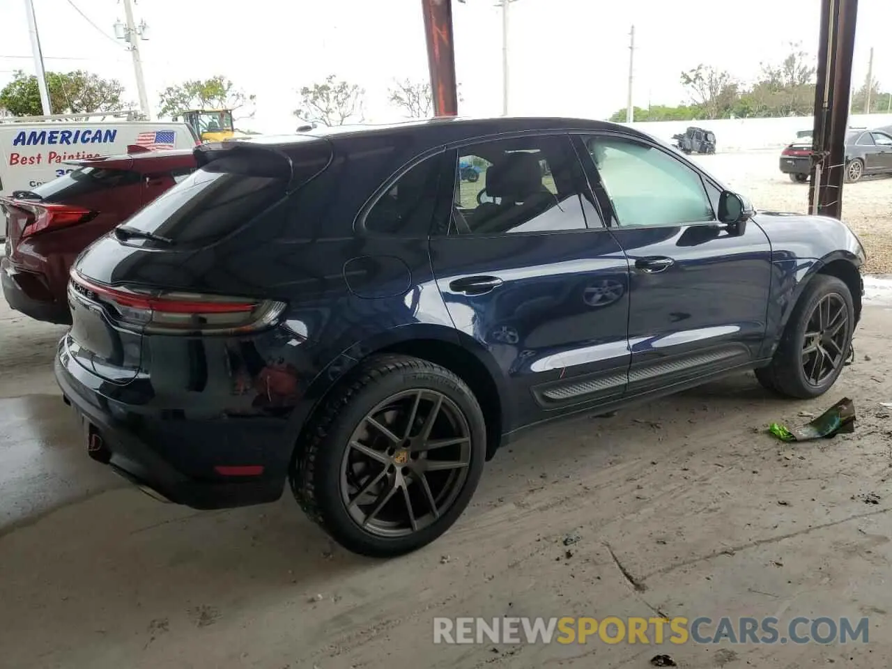 3 fotografías del automóvil dañado WP1AA2A59PLB02380 PORSCHE MACAN BASE 2023