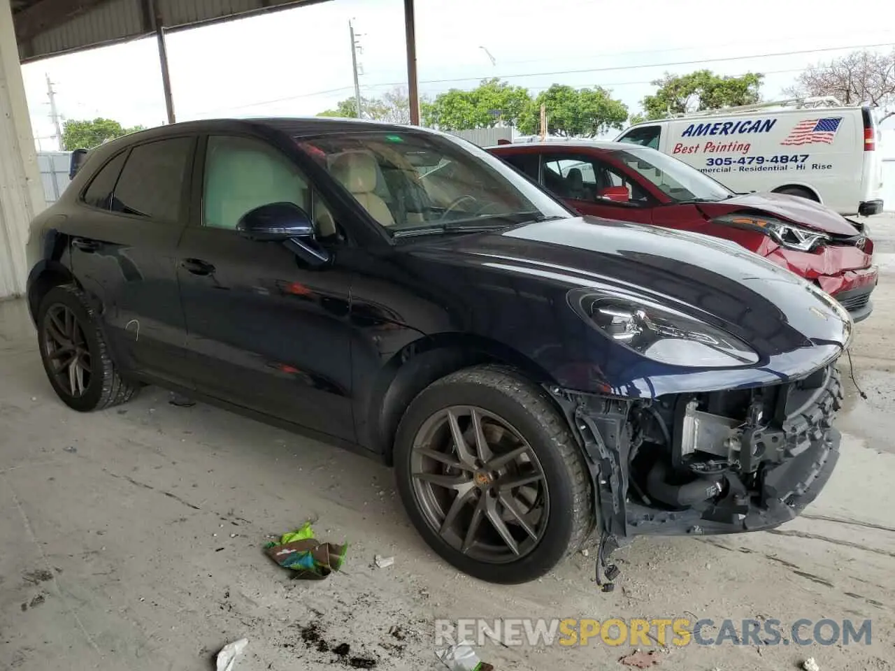 4 fotografías del automóvil dañado WP1AA2A59PLB02380 PORSCHE MACAN BASE 2023