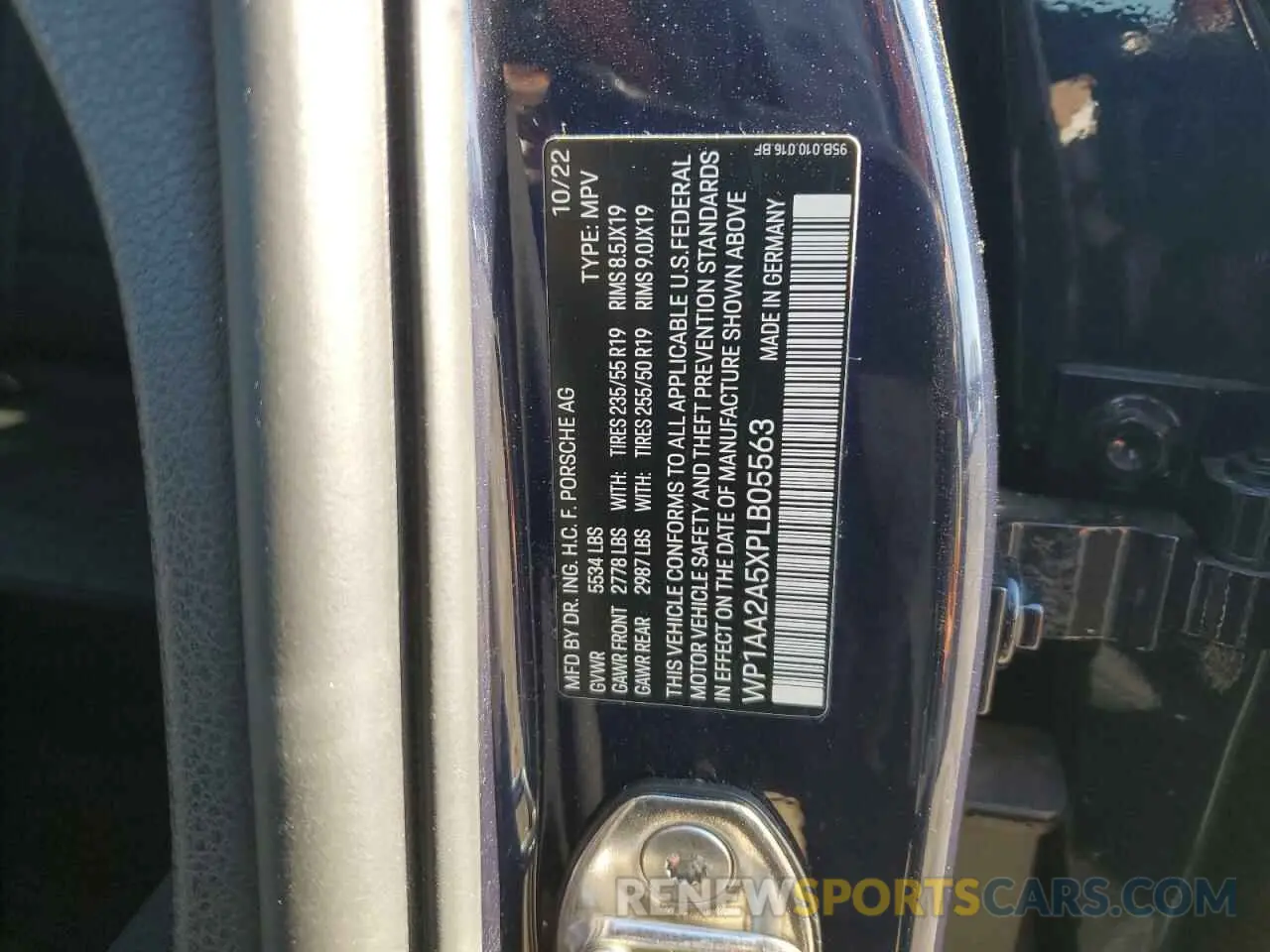 15 fotografías del automóvil dañado WP1AA2A5XPLB05563 PORSCHE MACAN BASE 2023