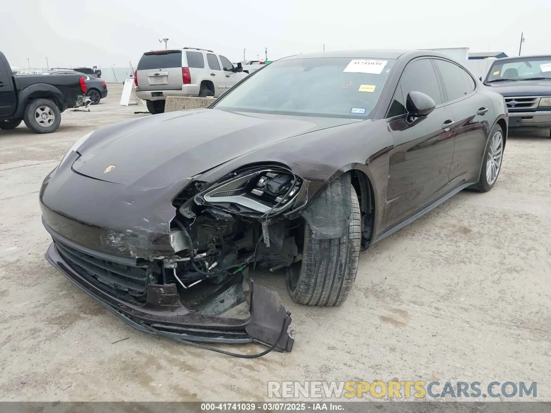 6 fotografías del automóvil dañado WP0AA2A76KL100288 PORSCHE PANAMERA 2019