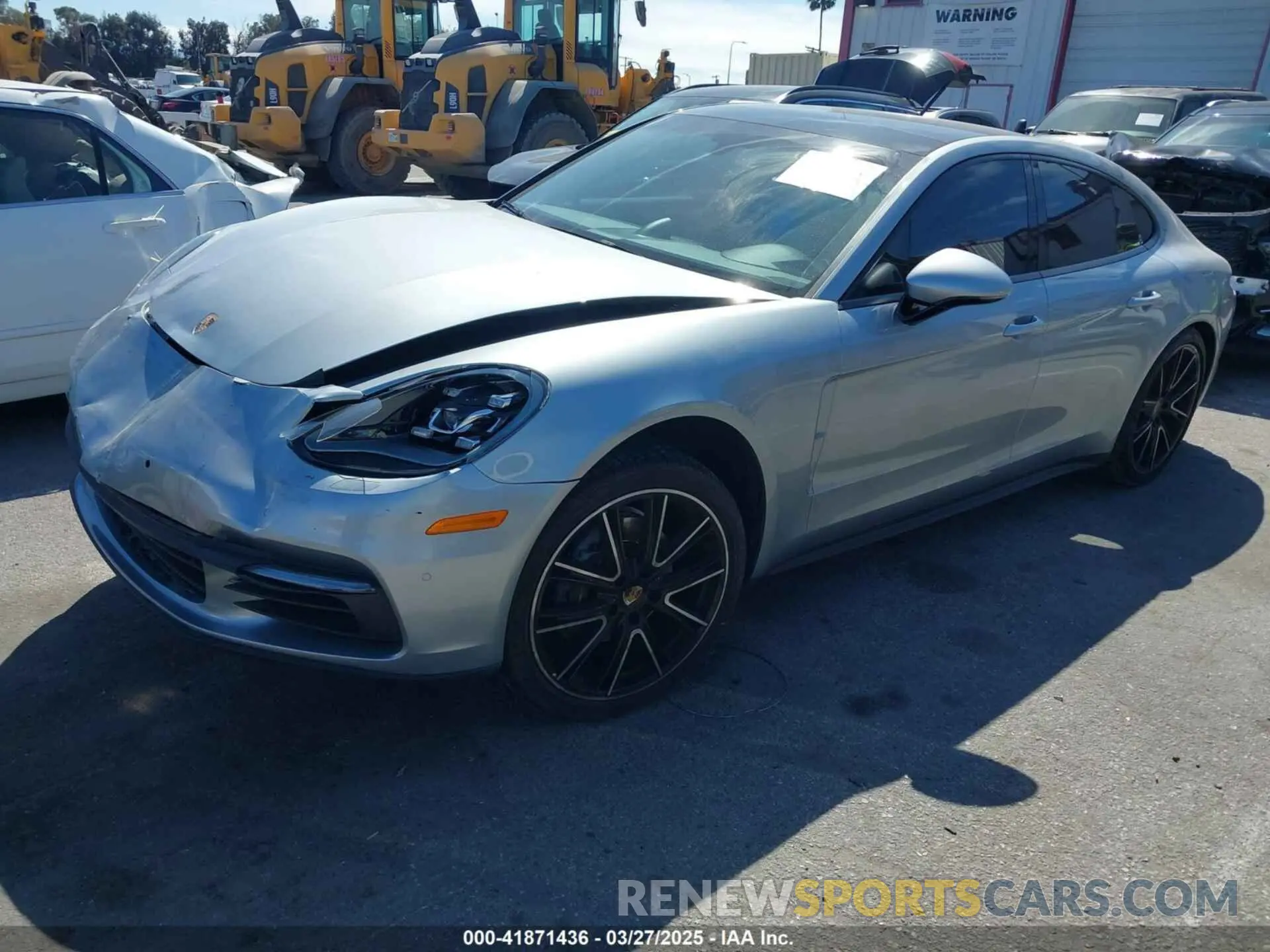 2 fotografías del automóvil dañado WP0AA2A76KL100470 PORSCHE PANAMERA 2019