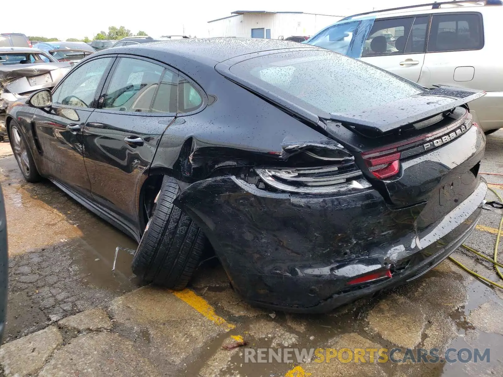 3 fotografías del automóvil dañado WP0AA2A77KL100705 PORSCHE PANAMERA 2019