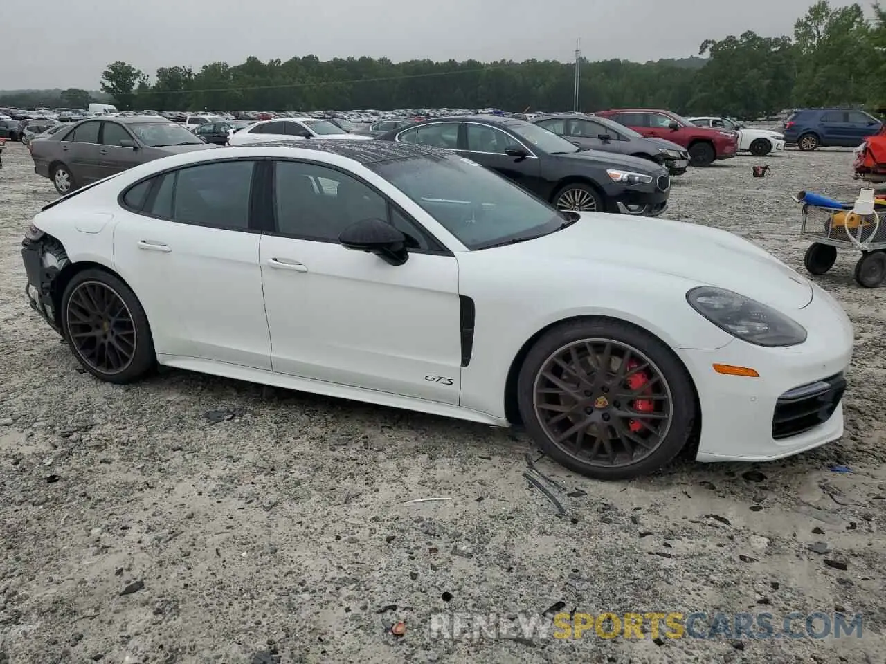 4 fotografías del automóvil dañado WP0AG2A71KL139885 PORSCHE PANAMERA 2019