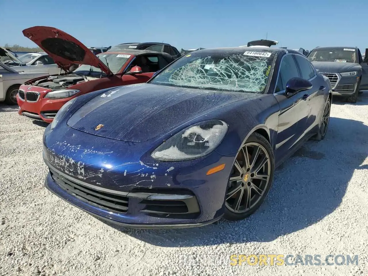2 fotografías del automóvil dañado WP0AA2A78LL102058 PORSCHE PANAMERA 2020