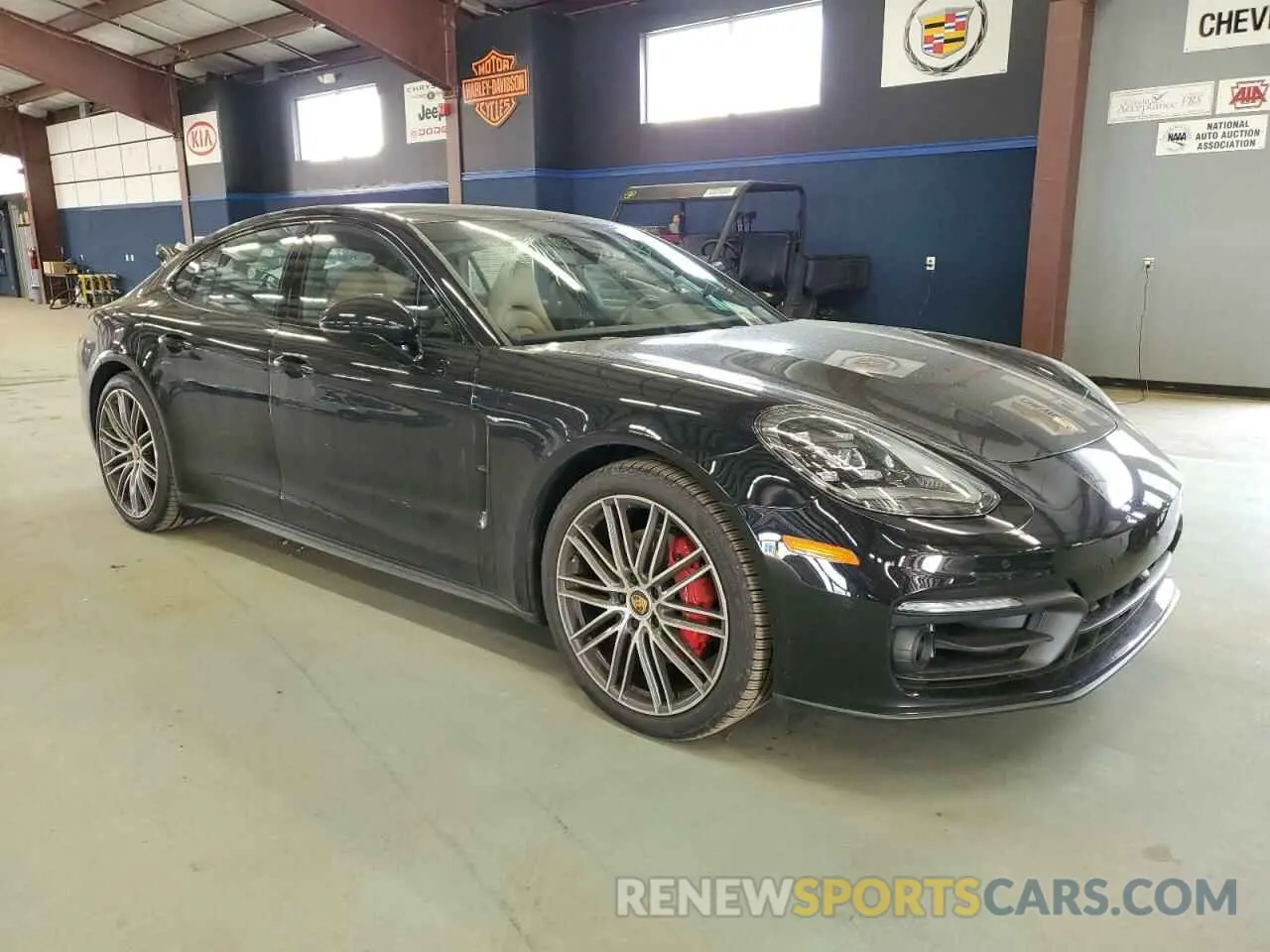 4 fotografías del automóvil dañado WP0AB2A72ML139699 PORSCHE PANAMERA 2021