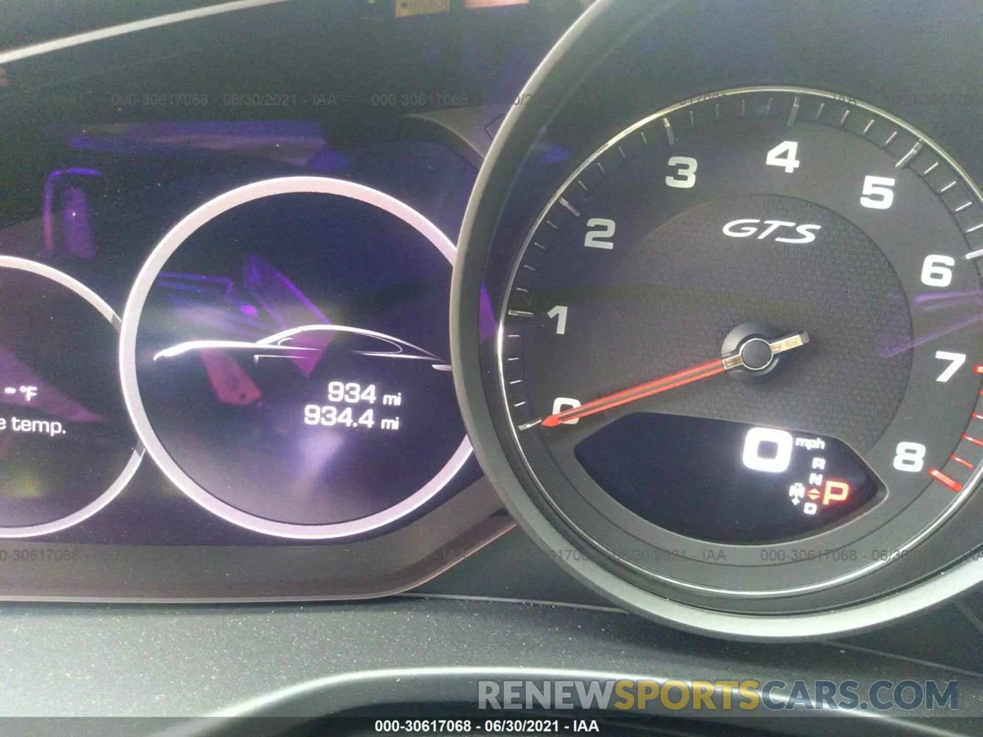 7 fotografías del automóvil dañado WP0AG2A71ML147486 PORSCHE PANAMERA 2021
