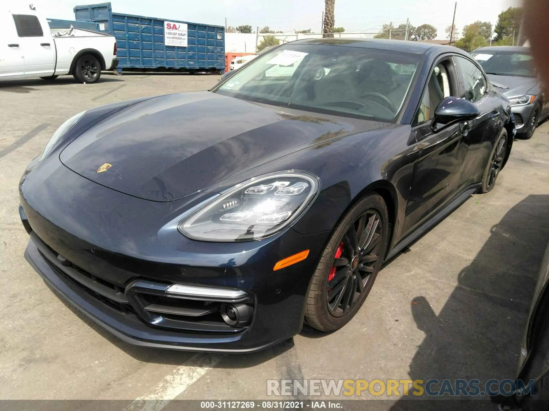 2 fotografías del automóvil dañado WP0AG2A7XML147809 PORSCHE PANAMERA 2021