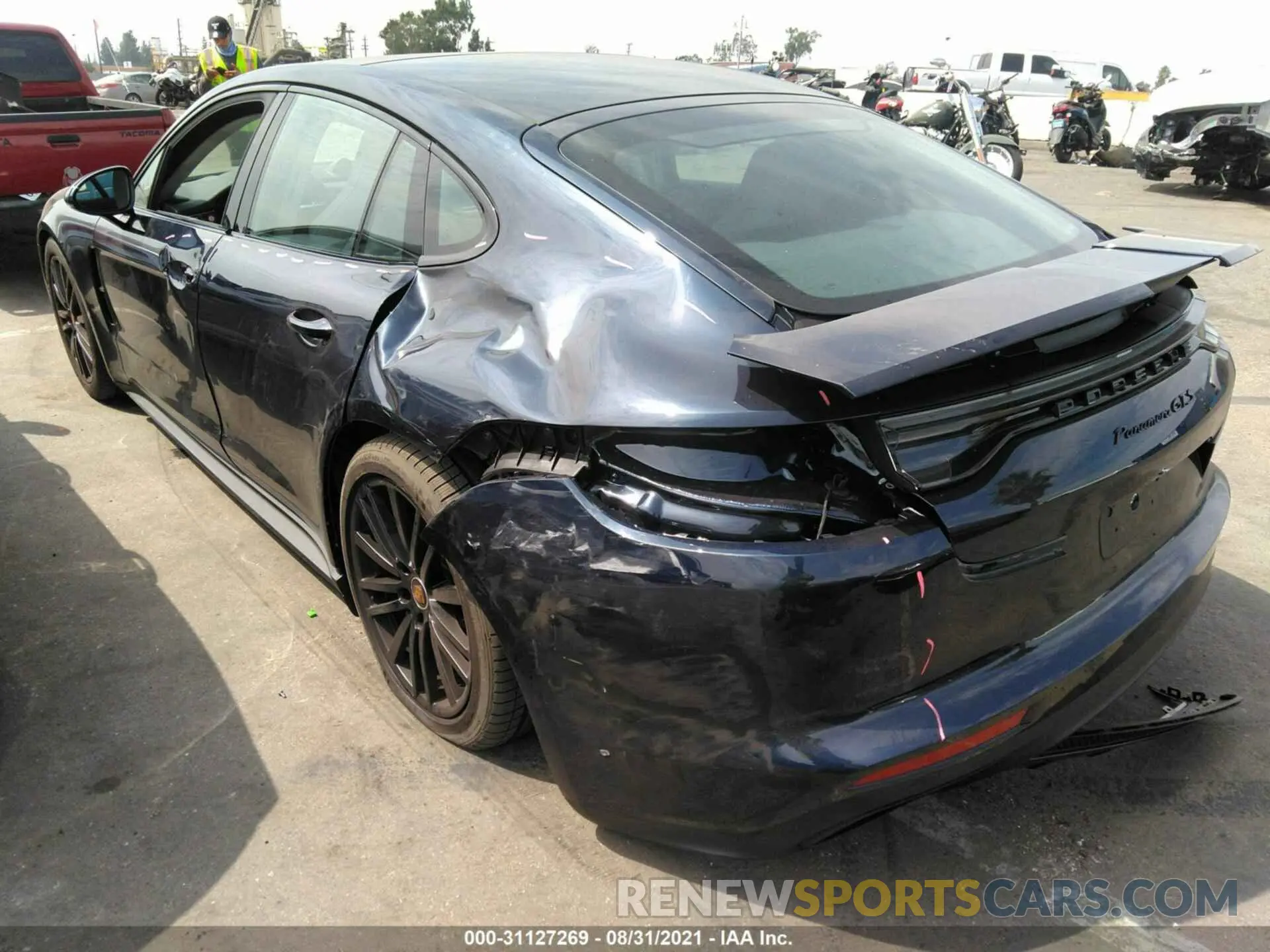 3 fotografías del automóvil dañado WP0AG2A7XML147809 PORSCHE PANAMERA 2021