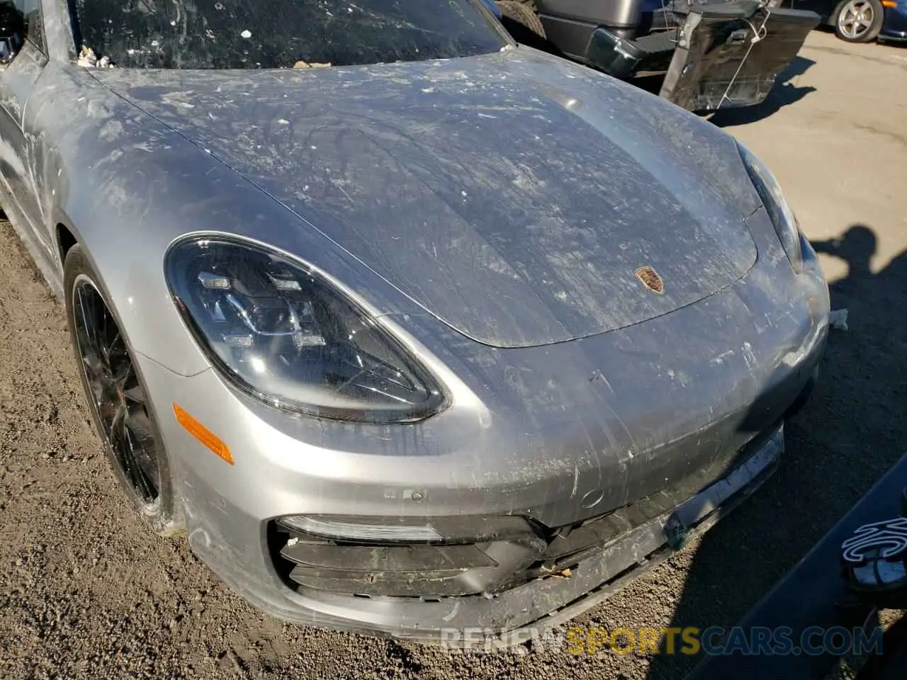 7 fotografías del automóvil dañado WP0AJ2A74ML112863 PORSCHE PANAMERA 2021