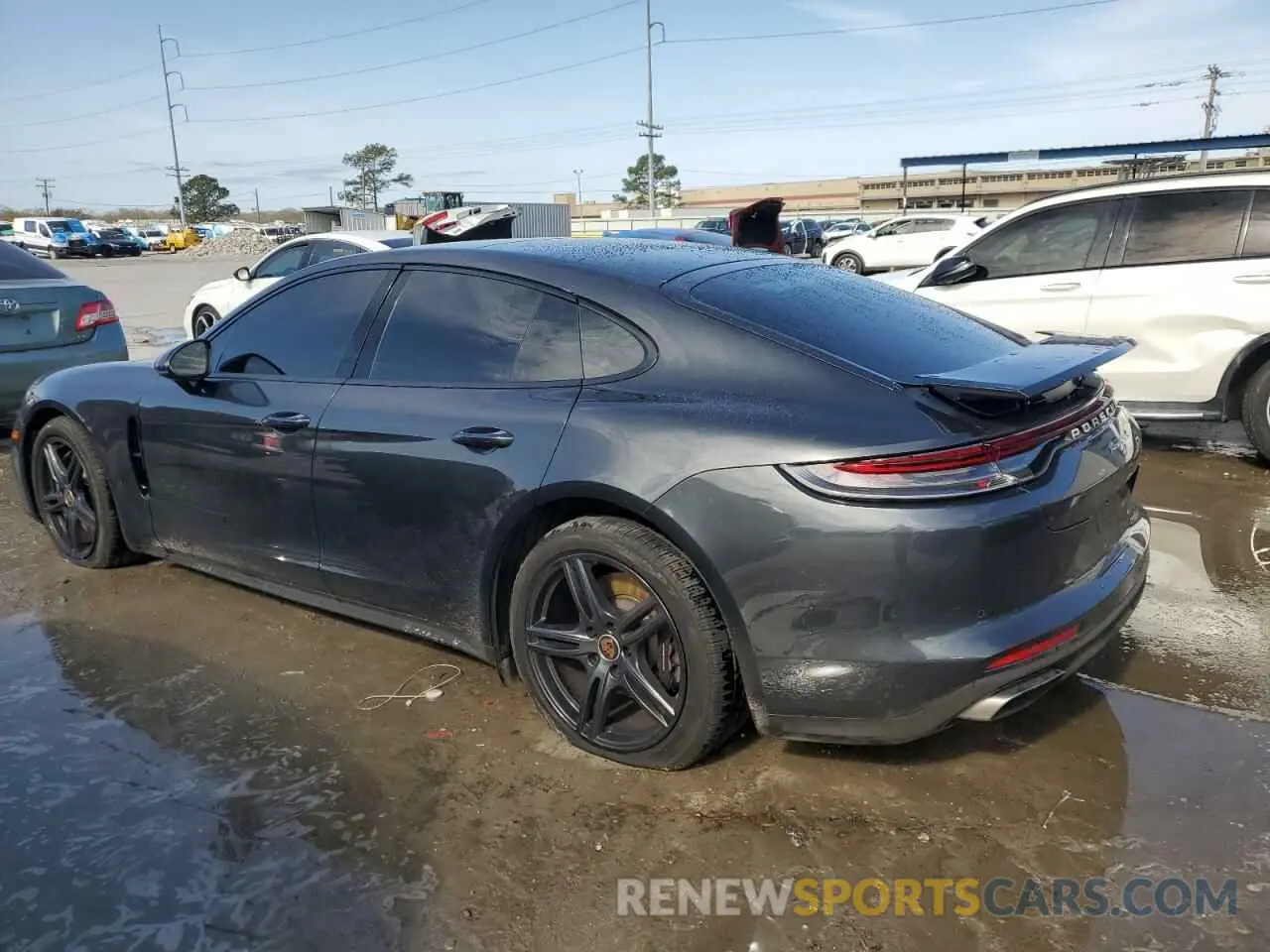 2 fotografías del automóvil dañado WP0AJ2A75ML116047 PORSCHE PANAMERA 2021