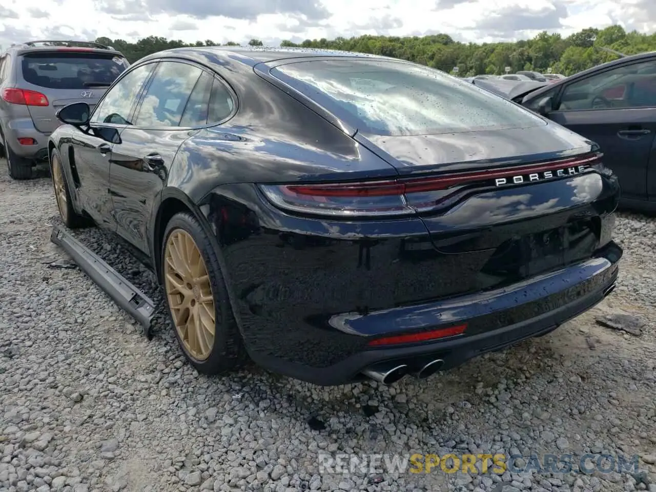 3 fotografías del automóvil dañado WP0AJ2A77ML116390 PORSCHE PANAMERA 2021