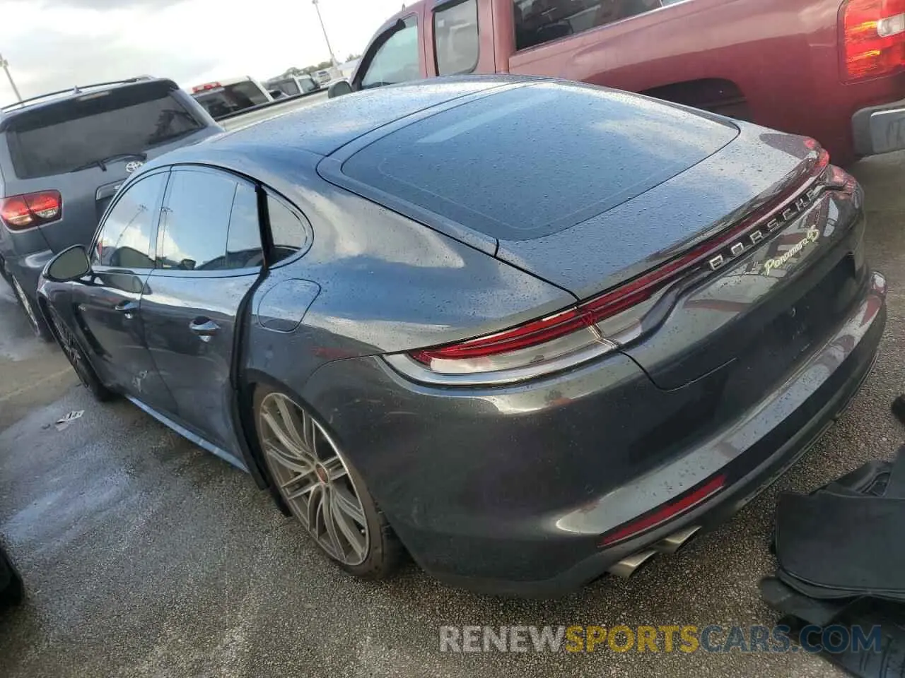 2 fotografías del automóvil dañado WP0AK2A7XML141717 PORSCHE PANAMERA 2021