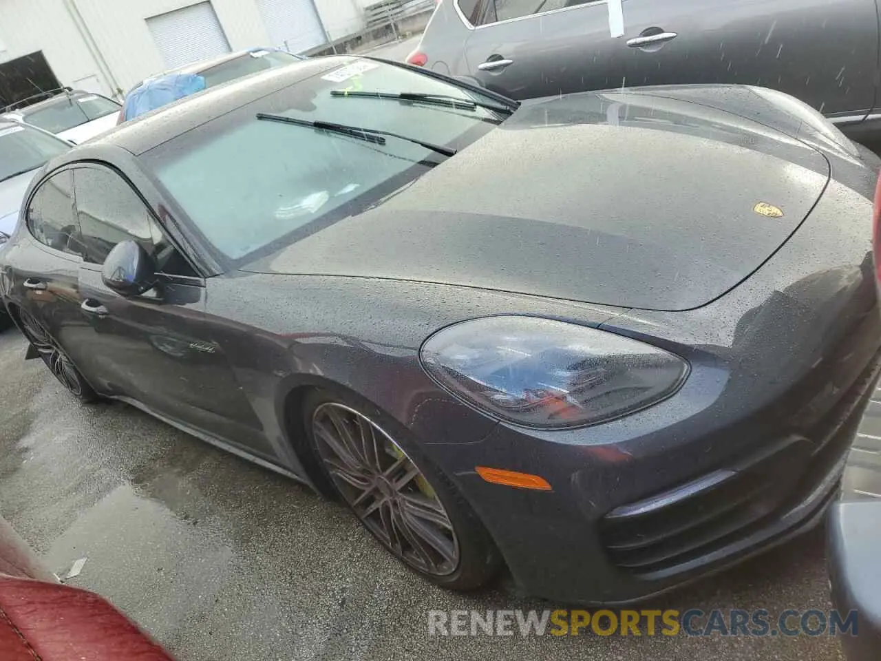 4 fotografías del automóvil dañado WP0AK2A7XML141717 PORSCHE PANAMERA 2021