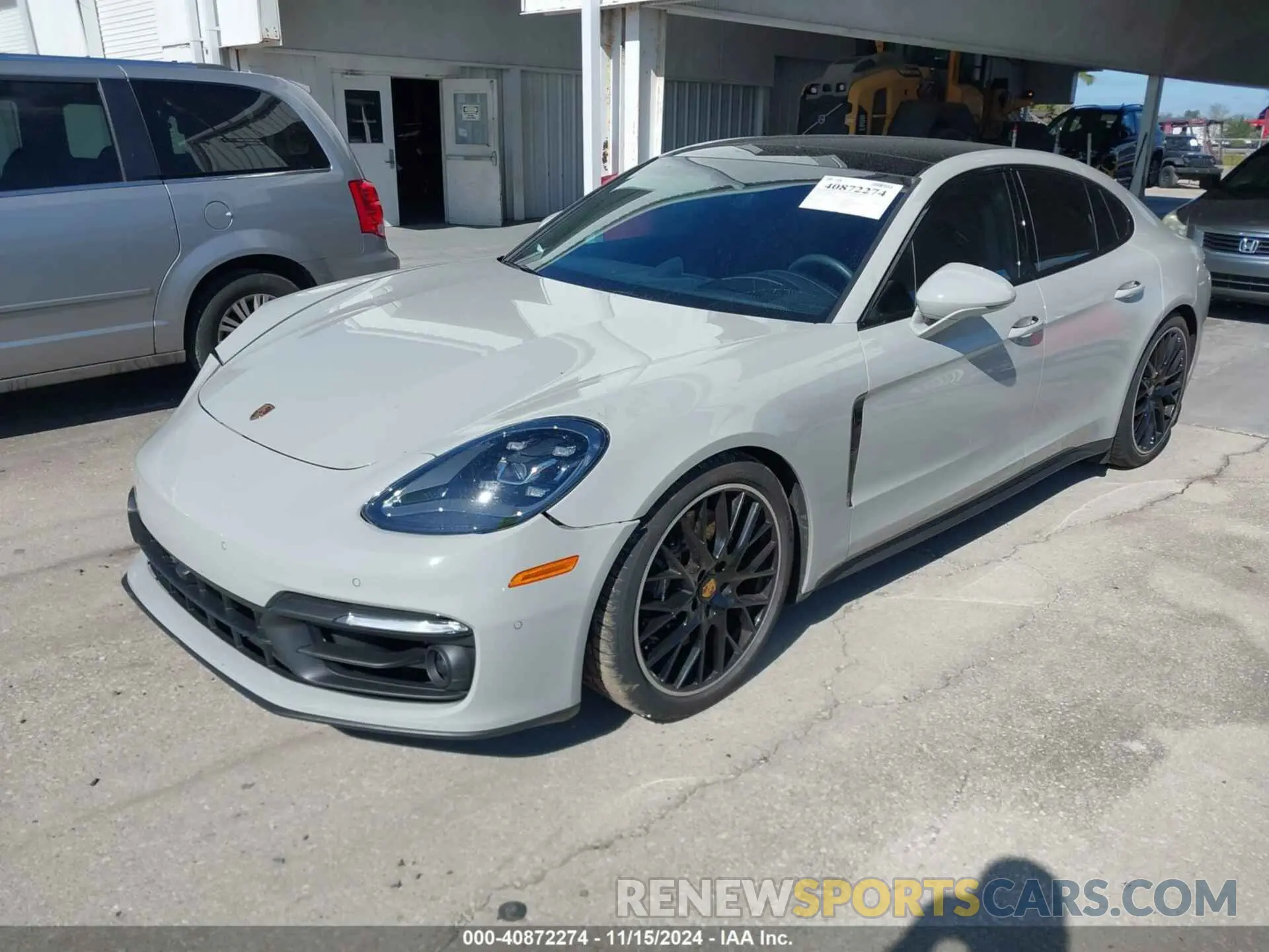 2 fotografías del automóvil dañado WP0AB2A73NL130222 PORSCHE PANAMERA 2022