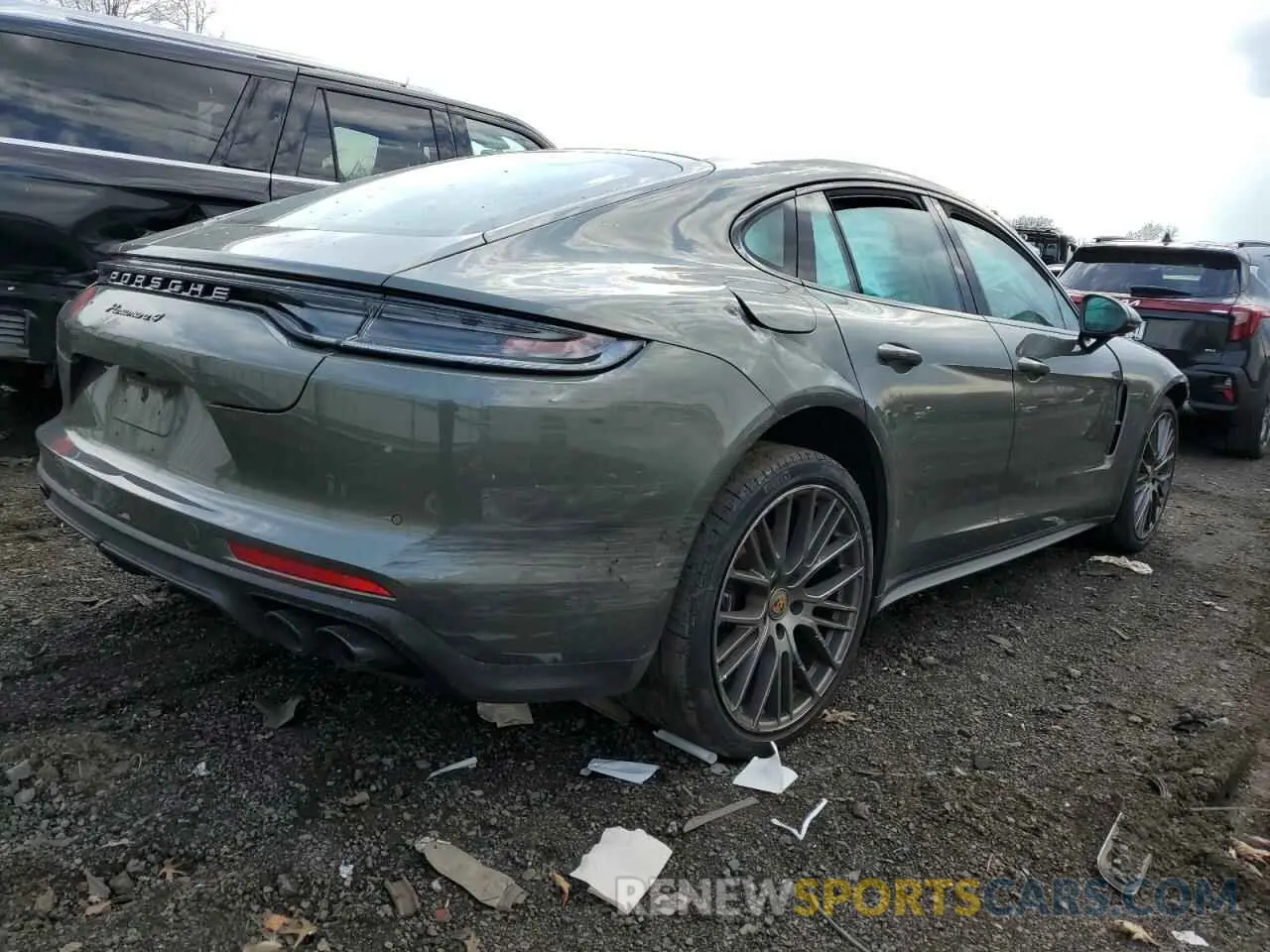 3 fotografías del automóvil dañado WP0AJ2A79NL100872 PORSCHE PANAMERA 2022
