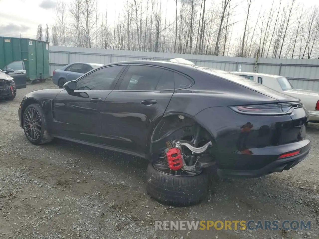 2 fotografías del automóvil dañado WP0AB2A70PL130052 PORSCHE PANAMERA 2023