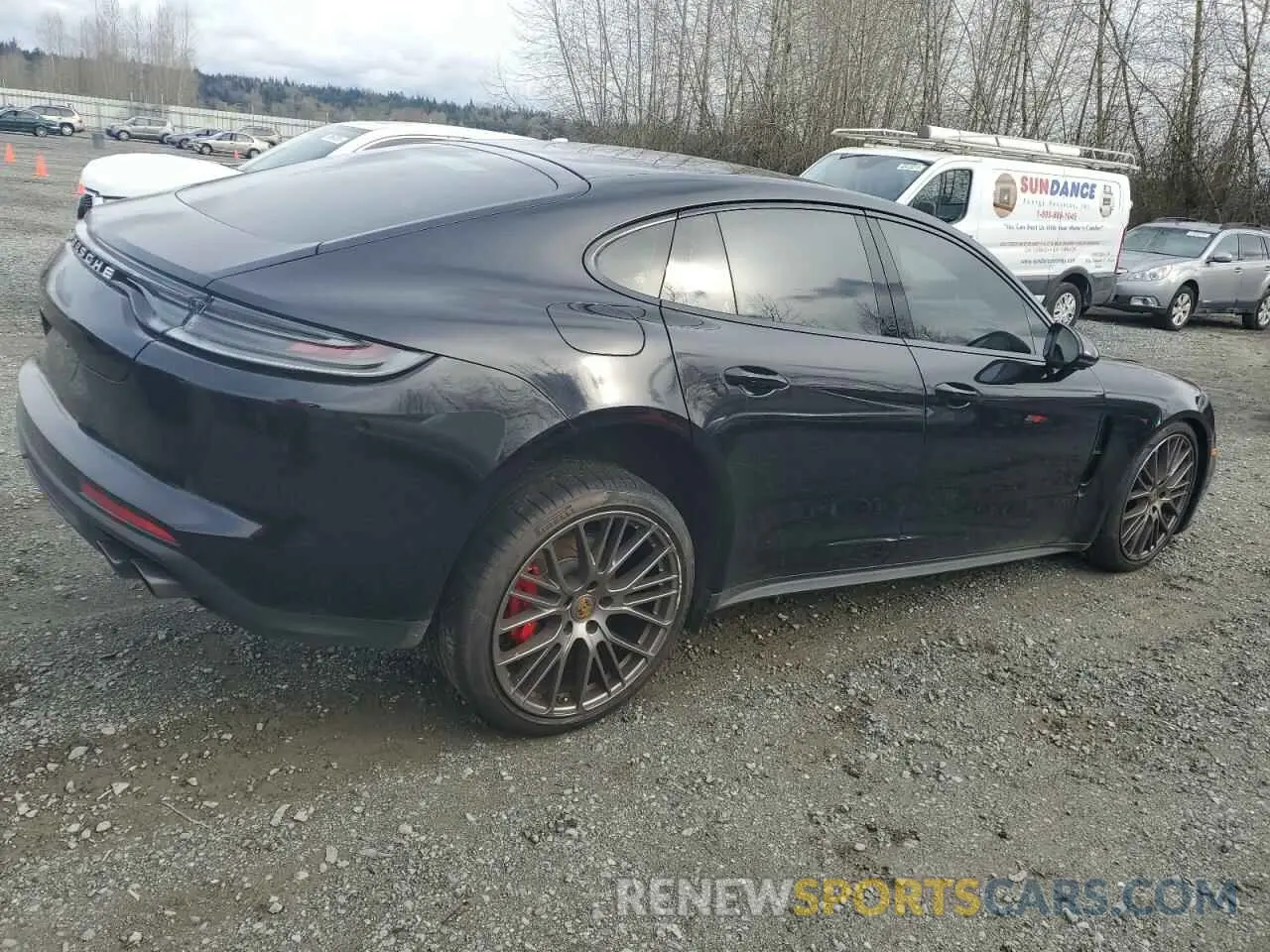 3 fotografías del automóvil dañado WP0AB2A70PL130052 PORSCHE PANAMERA 2023