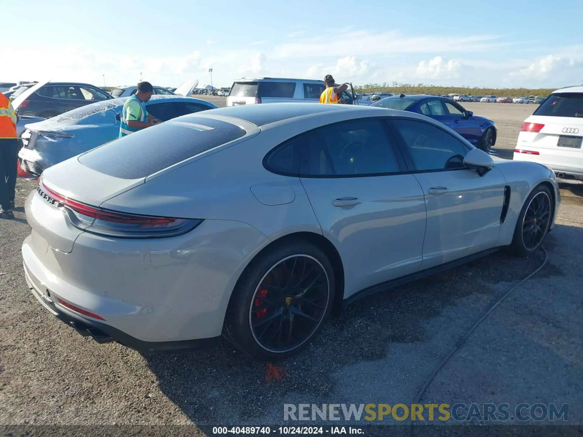 4 fotografías del automóvil dañado WP0AB2A70PL130276 PORSCHE PANAMERA 2023