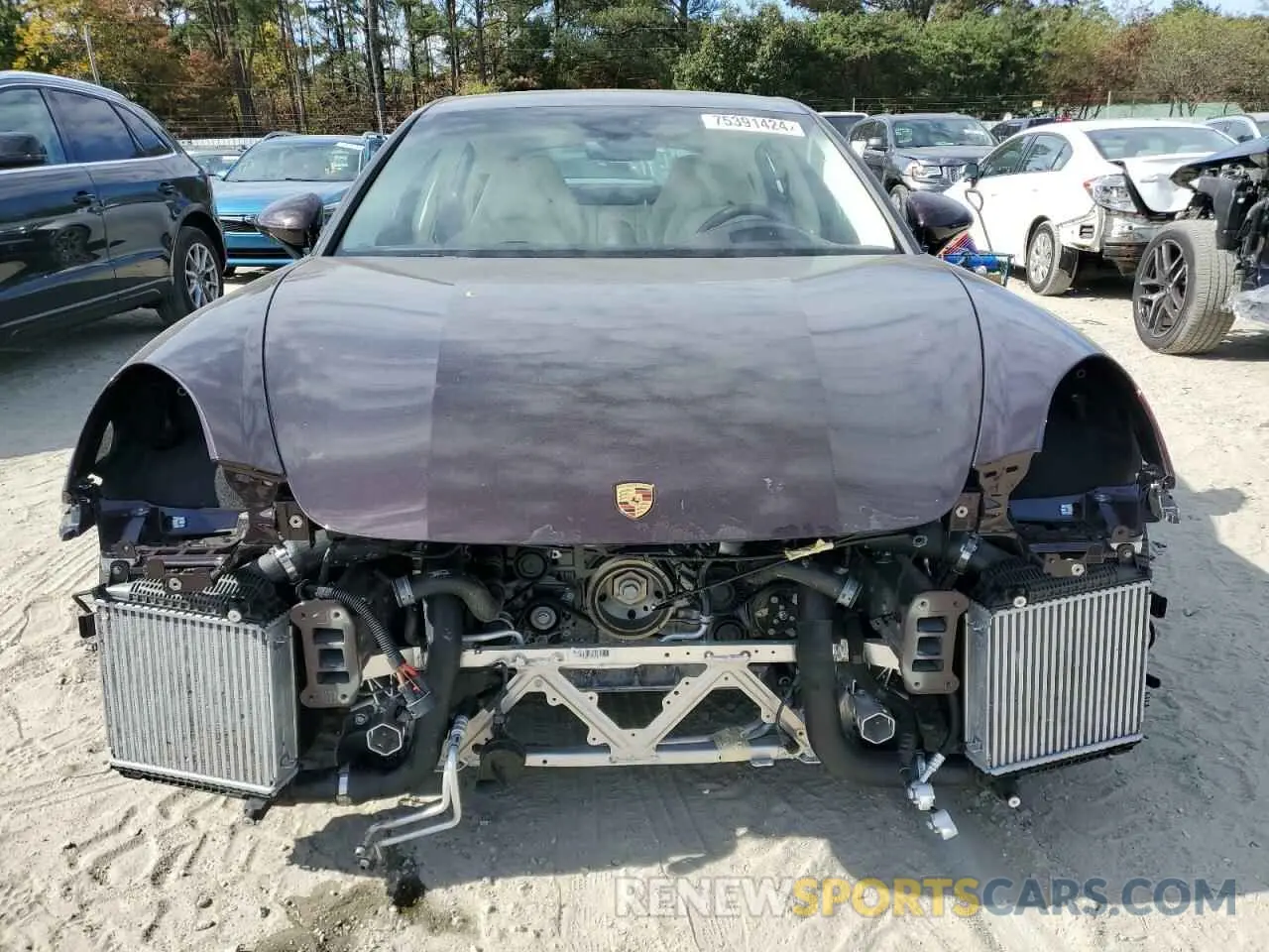 5 fotografías del automóvil dañado WP0AJ2A74PL102919 PORSCHE PANAMERA 2023