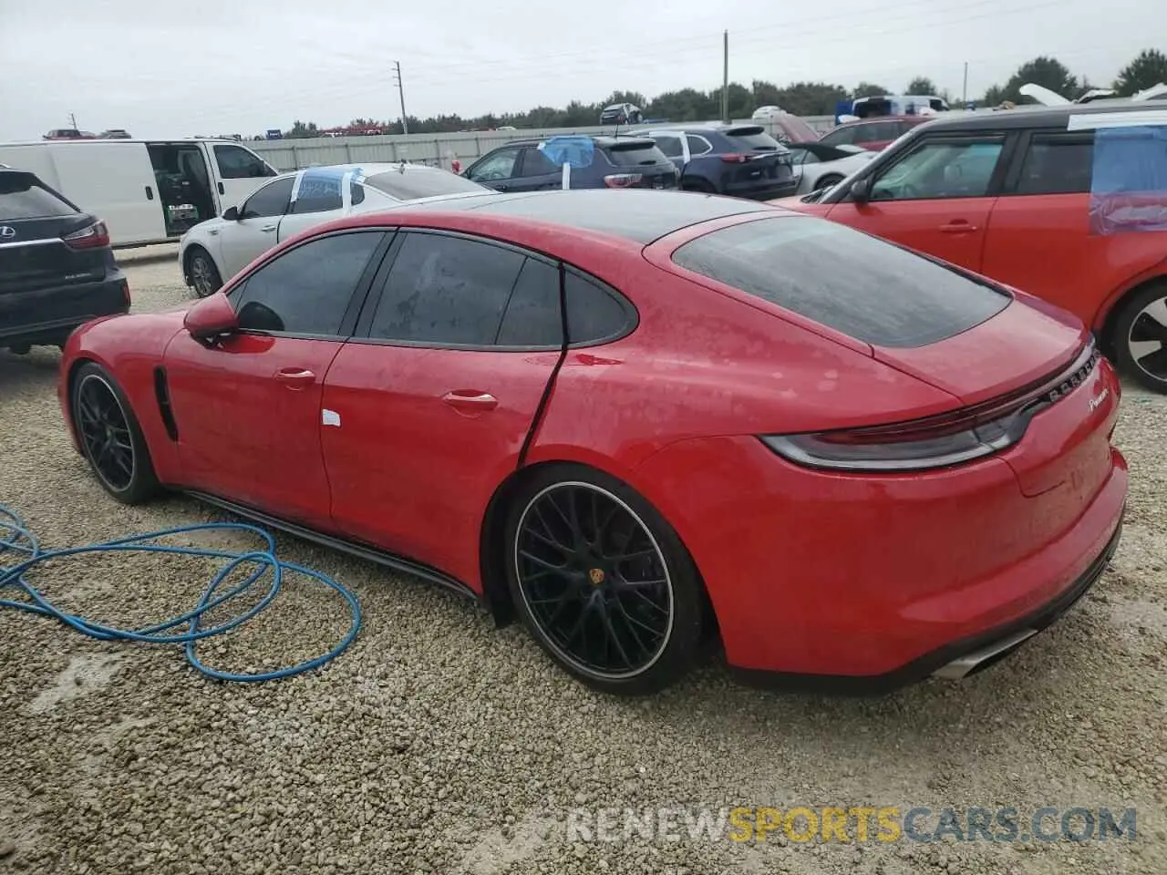2 fotografías del automóvil dañado WP0AJ2A77PL102459 PORSCHE PANAMERA 2023