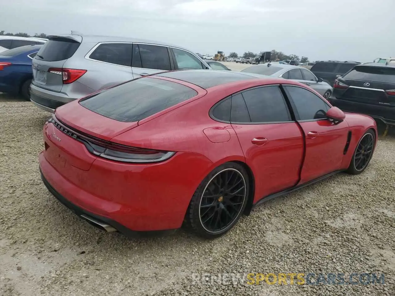 3 fotografías del automóvil dañado WP0AJ2A77PL102459 PORSCHE PANAMERA 2023