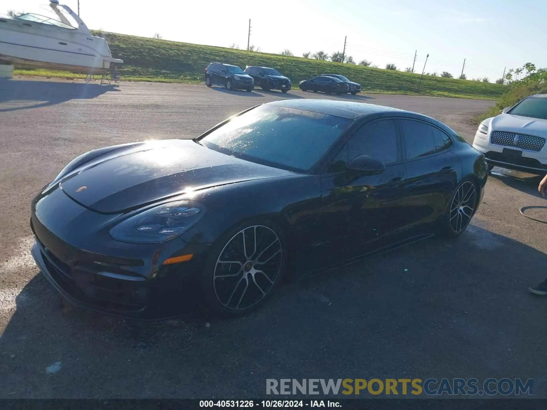 2 fotografías del automóvil dañado WP0AJ2A7XPL100107 PORSCHE PANAMERA 2023