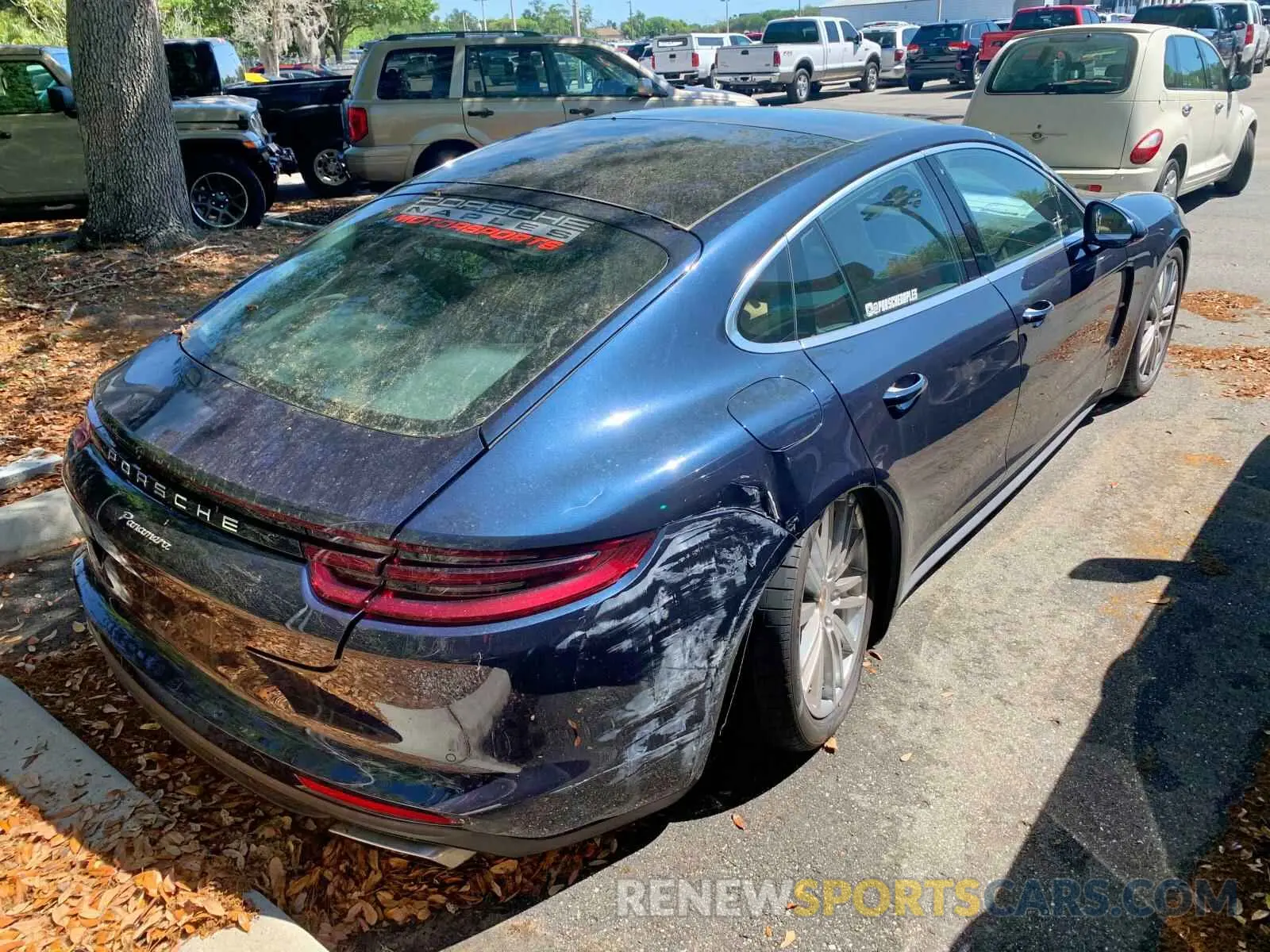 4 fotografías del automóvil dañado WP0AA2A79KL100785 PORSCHE PANAMERA B 2019