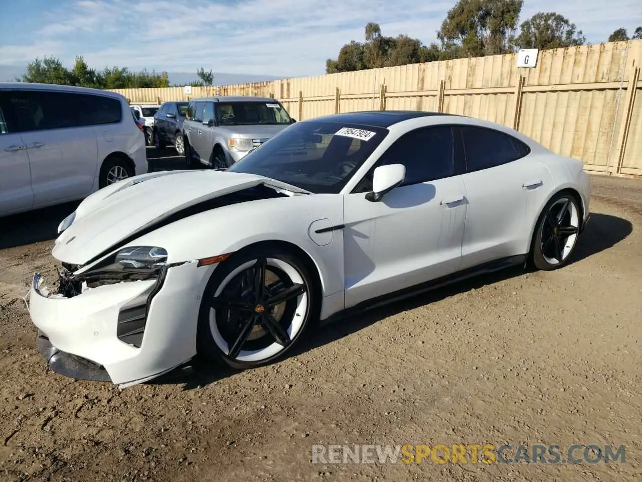 1 fotografías del automóvil dañado WP0AC2Y14LSA71895 PORSCHE TAYCAN 2020