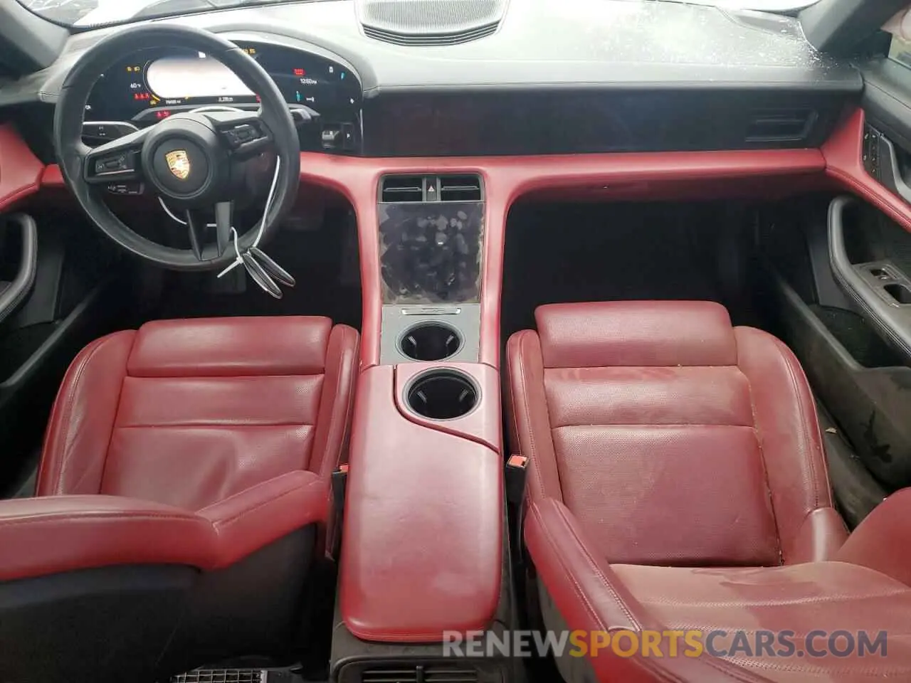 8 fotografías del automóvil dañado WP0AA2Y13MSA16443 PORSCHE TAYCAN 2021