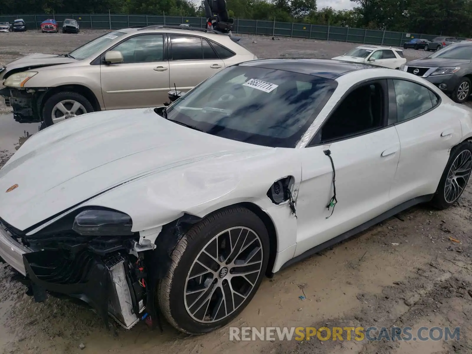 9 fotografías del automóvil dañado WP0AA2Y16MSA14234 PORSCHE TAYCAN 2021