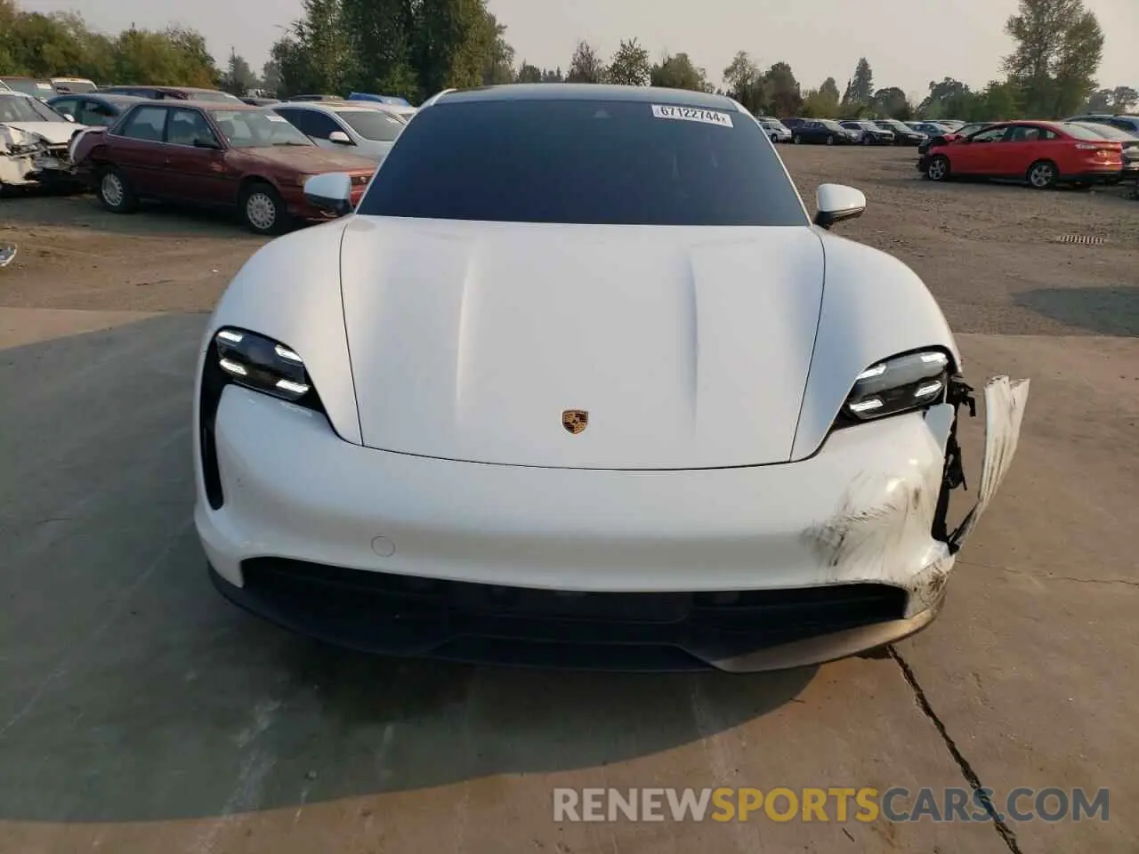 5 fotografías del automóvil dañado WP0AA2Y17MSA16980 PORSCHE TAYCAN 2021