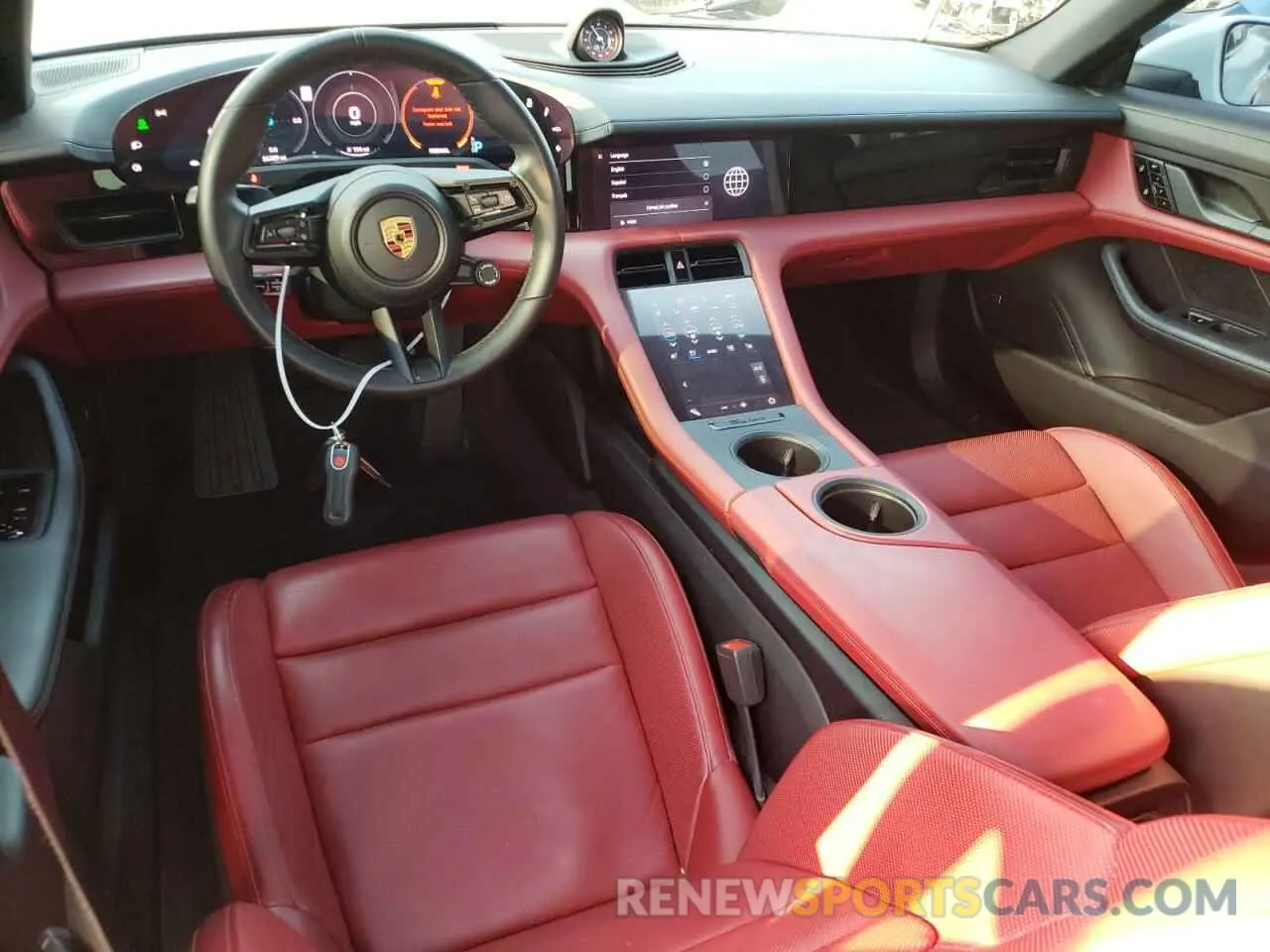 8 fotografías del automóvil dañado WP0AA2Y17MSA16980 PORSCHE TAYCAN 2021
