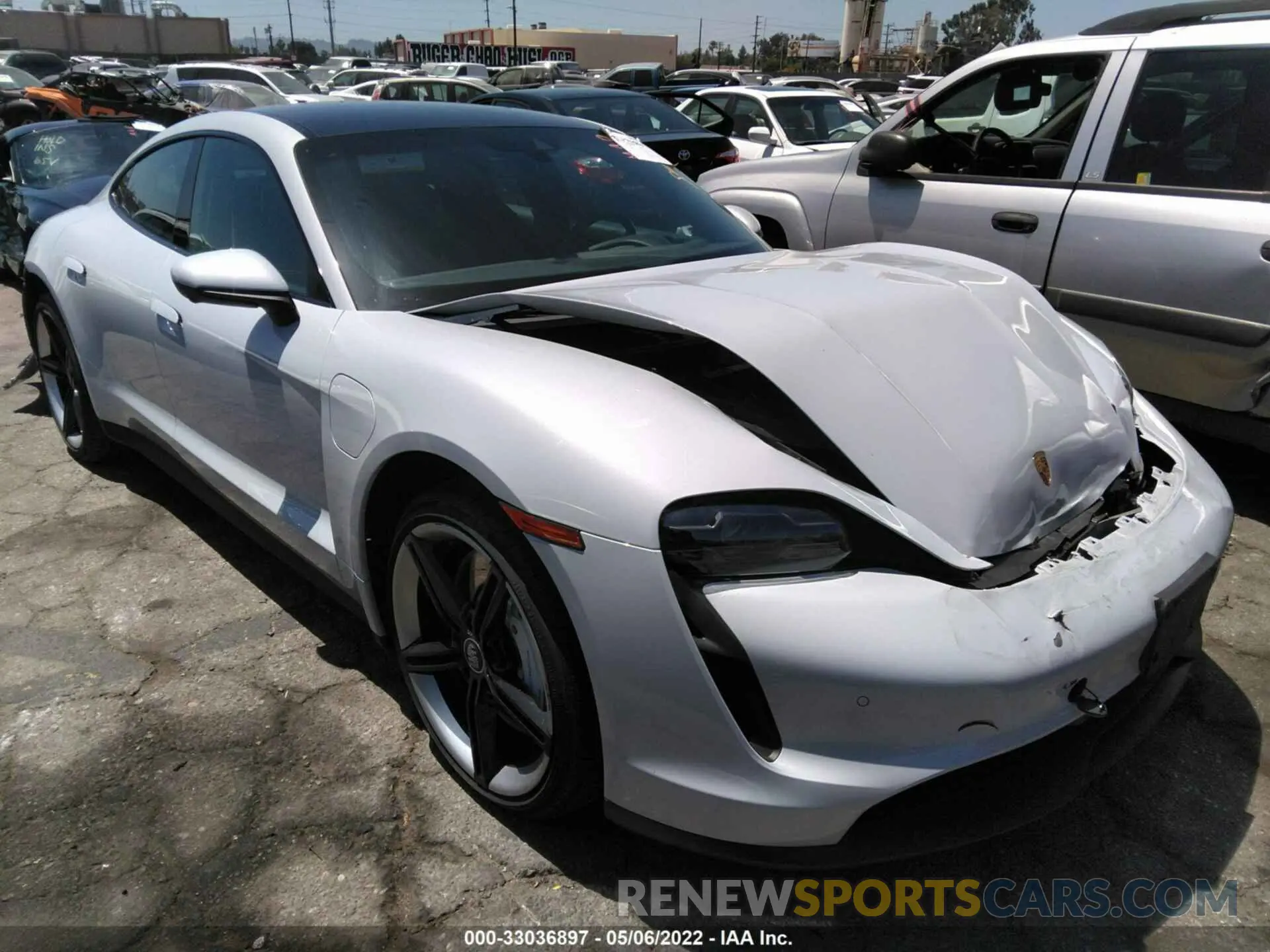 1 fotografías del automóvil dañado WP0AB2Y16MLA40047 PORSCHE TAYCAN 2021