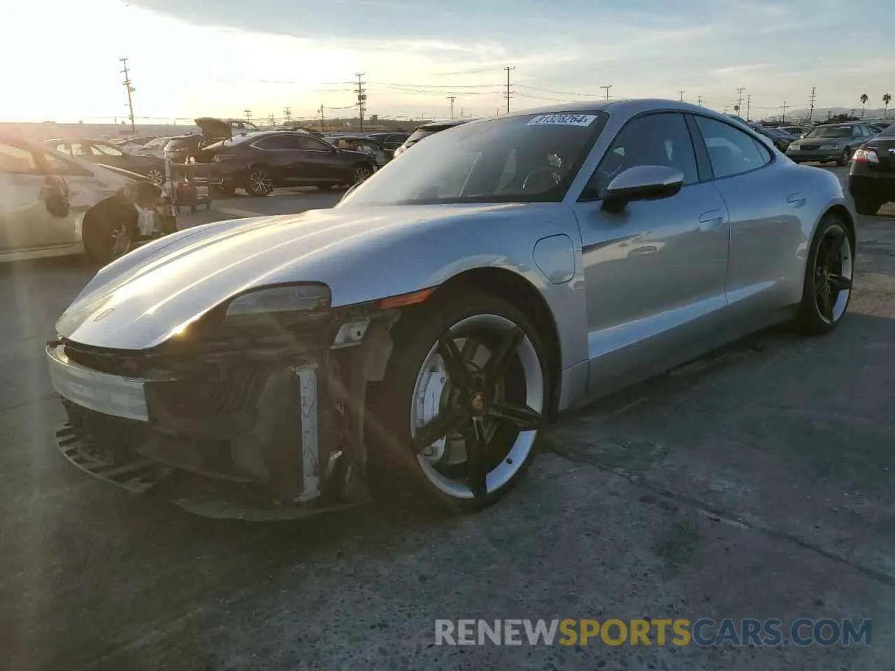 1 fotografías del automóvil dañado WP0AB2Y16MSA43990 PORSCHE TAYCAN 2021