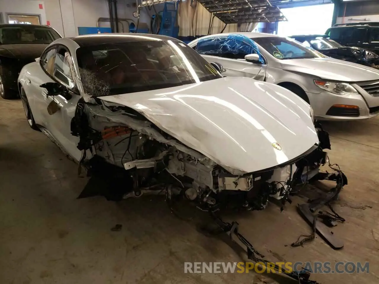 1 fotografías del automóvil dañado WP0AC2Y12MLA62060 PORSCHE TAYCAN 2021