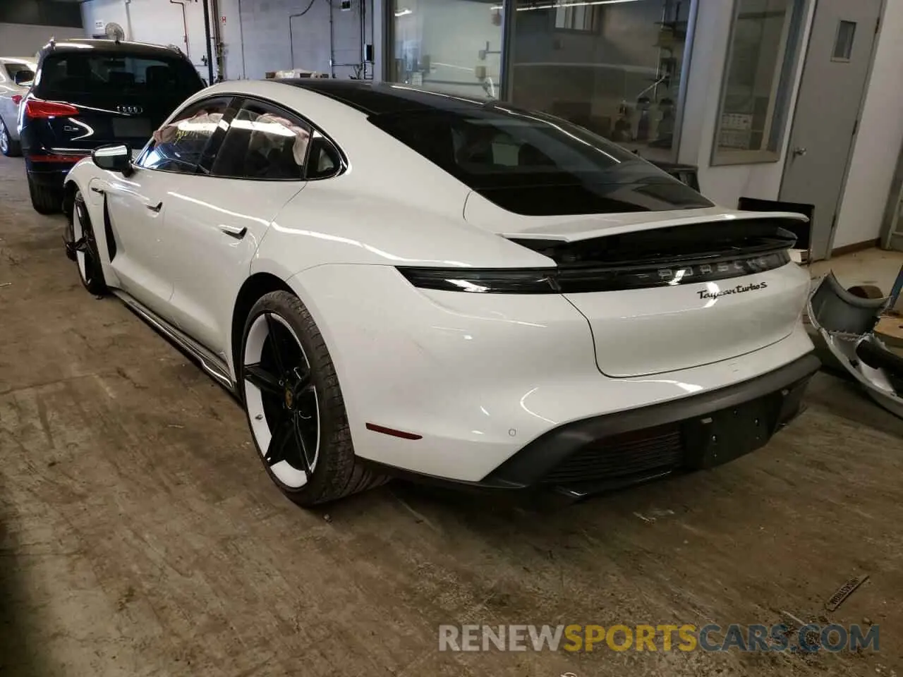 3 fotografías del automóvil dañado WP0AC2Y12MLA62060 PORSCHE TAYCAN 2021