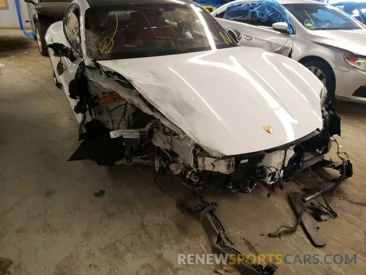 9 fotografías del automóvil dañado WP0AC2Y12MLA62060 PORSCHE TAYCAN 2021