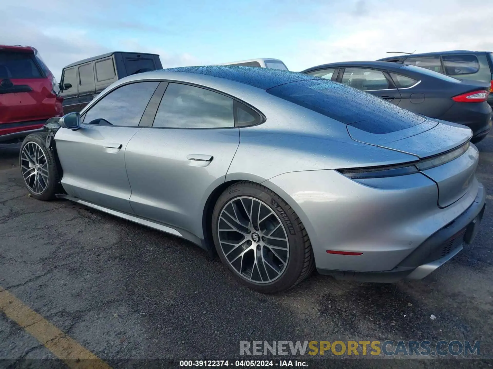 3 fotografías del automóvil dañado WP0AC2Y14MSA62602 PORSCHE TAYCAN 2021