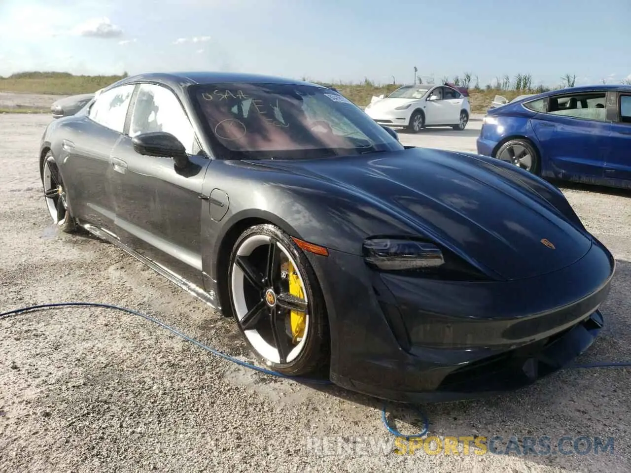 1 fotografías del automóvil dañado WP0AC2Y15MSA63984 PORSCHE TAYCAN 2021