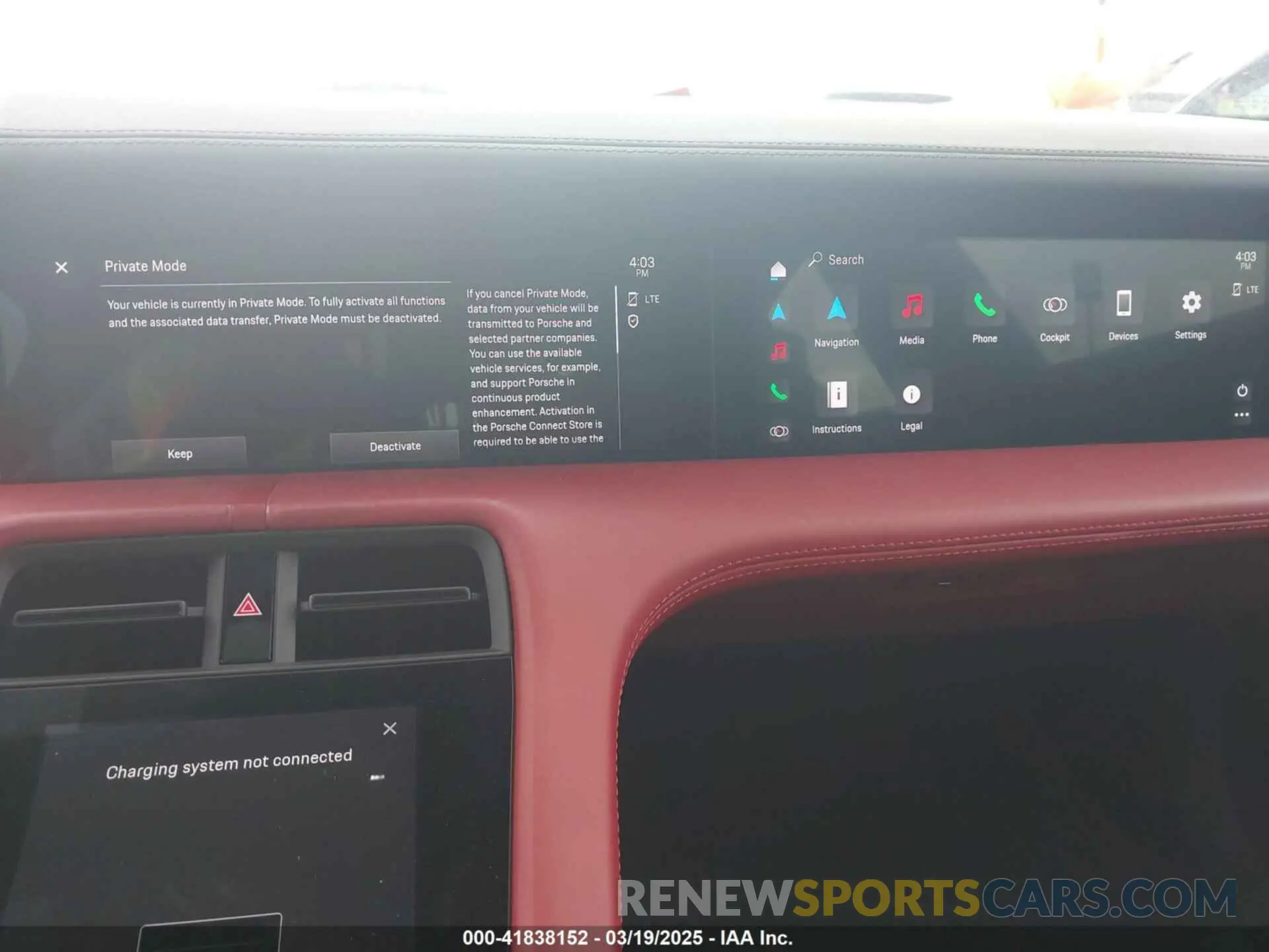 18 fotografías del automóvil dañado WP0AC2Y16MSA63752 PORSCHE TAYCAN 2021