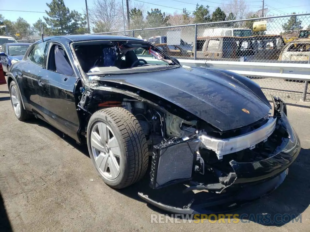 1 fotografías del automóvil dañado WP0BA2Y11MSA71123 PORSCHE TAYCAN 2021