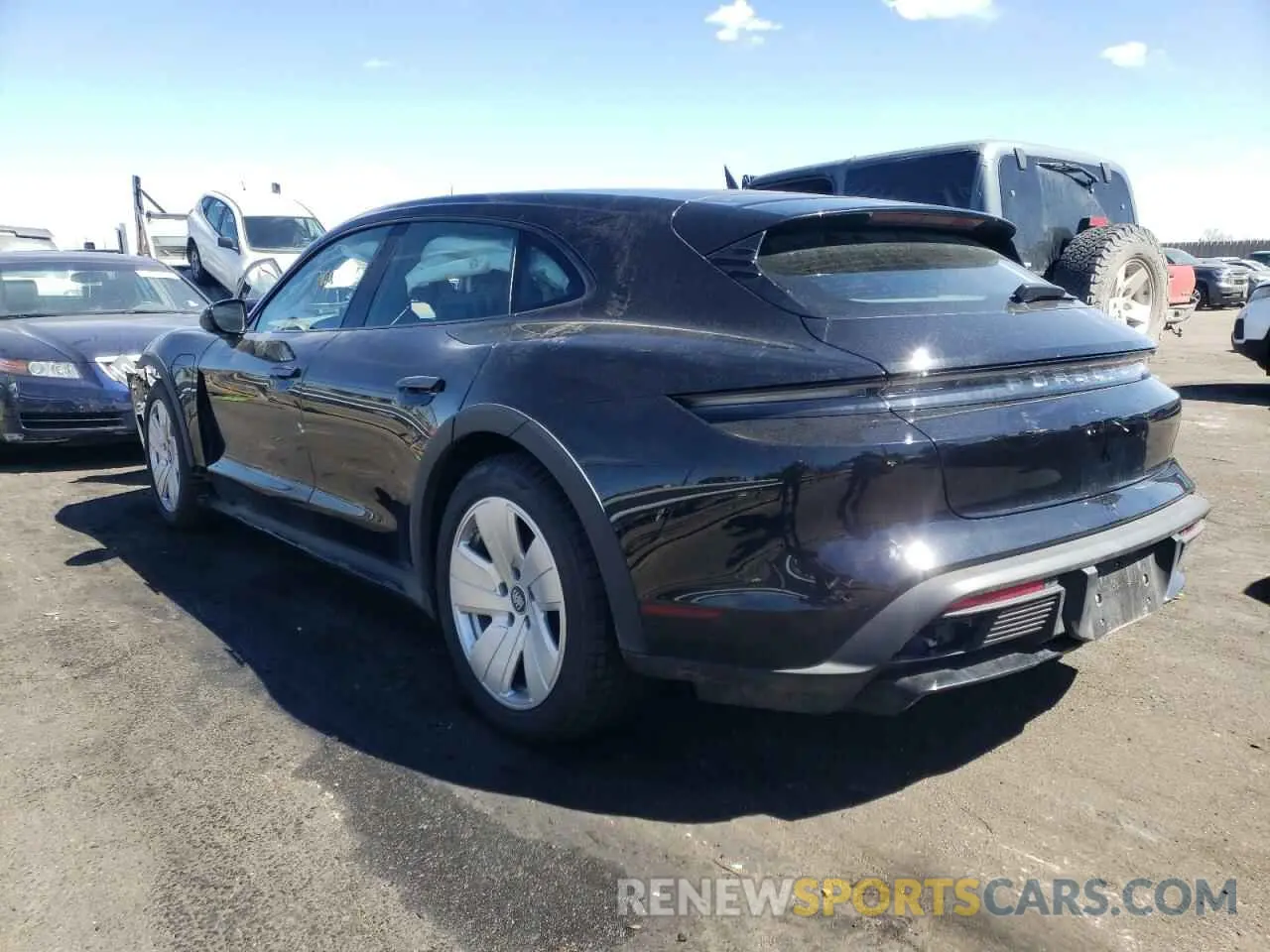 3 fotografías del automóvil dañado WP0BA2Y11MSA71123 PORSCHE TAYCAN 2021