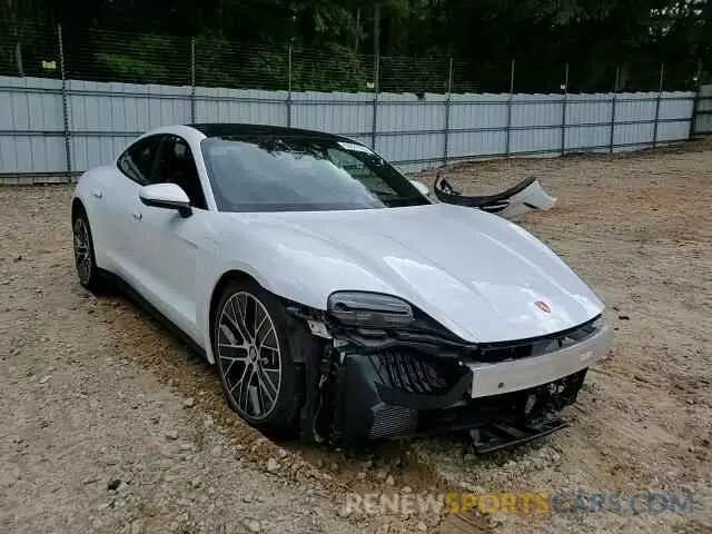 14 fotografías del automóvil dañado WP0AA2Y11NSA11338 PORSCHE TAYCAN 2022