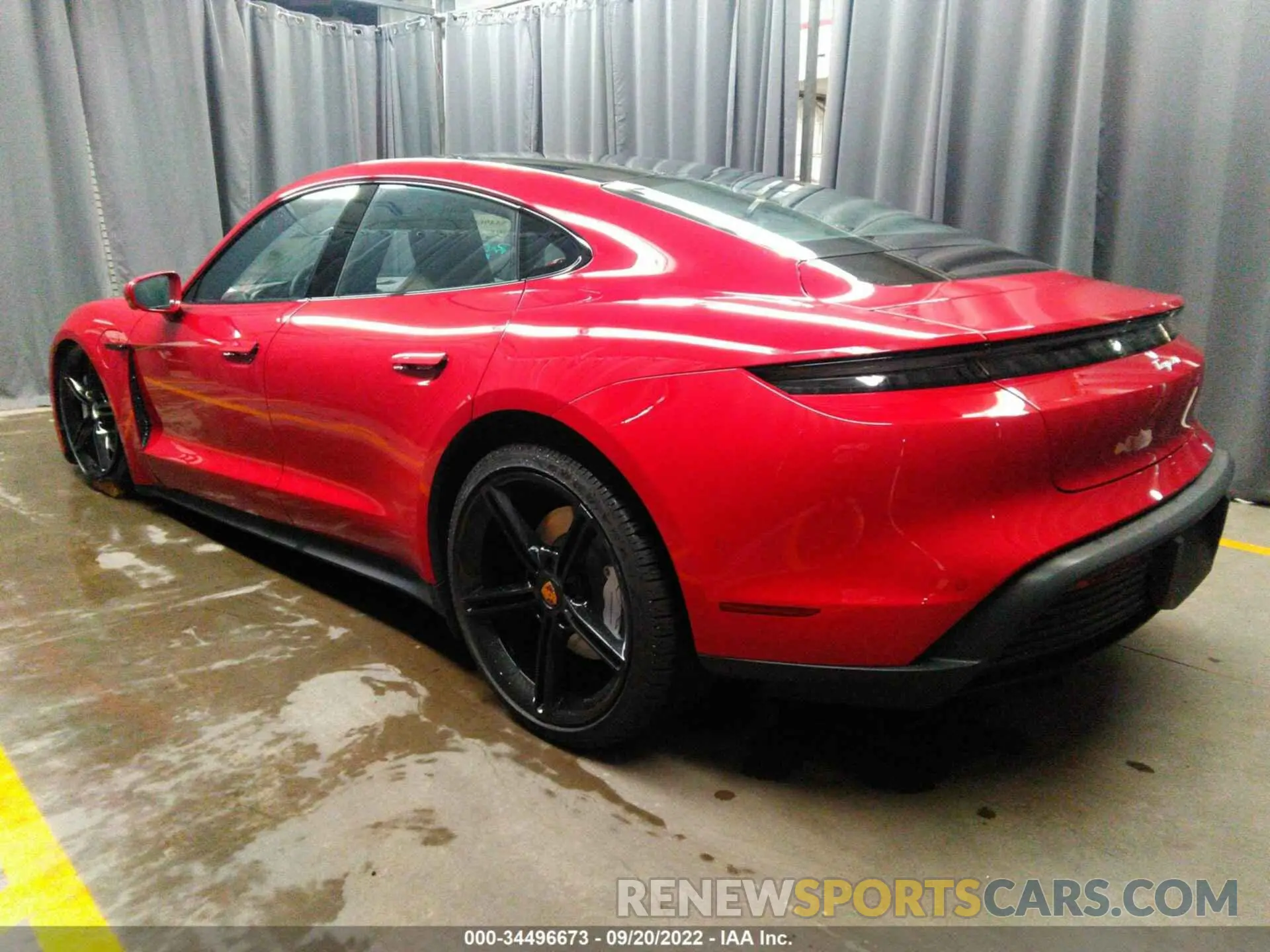3 fotografías del automóvil dañado WP0AA2Y13NSA12927 PORSCHE TAYCAN 2022