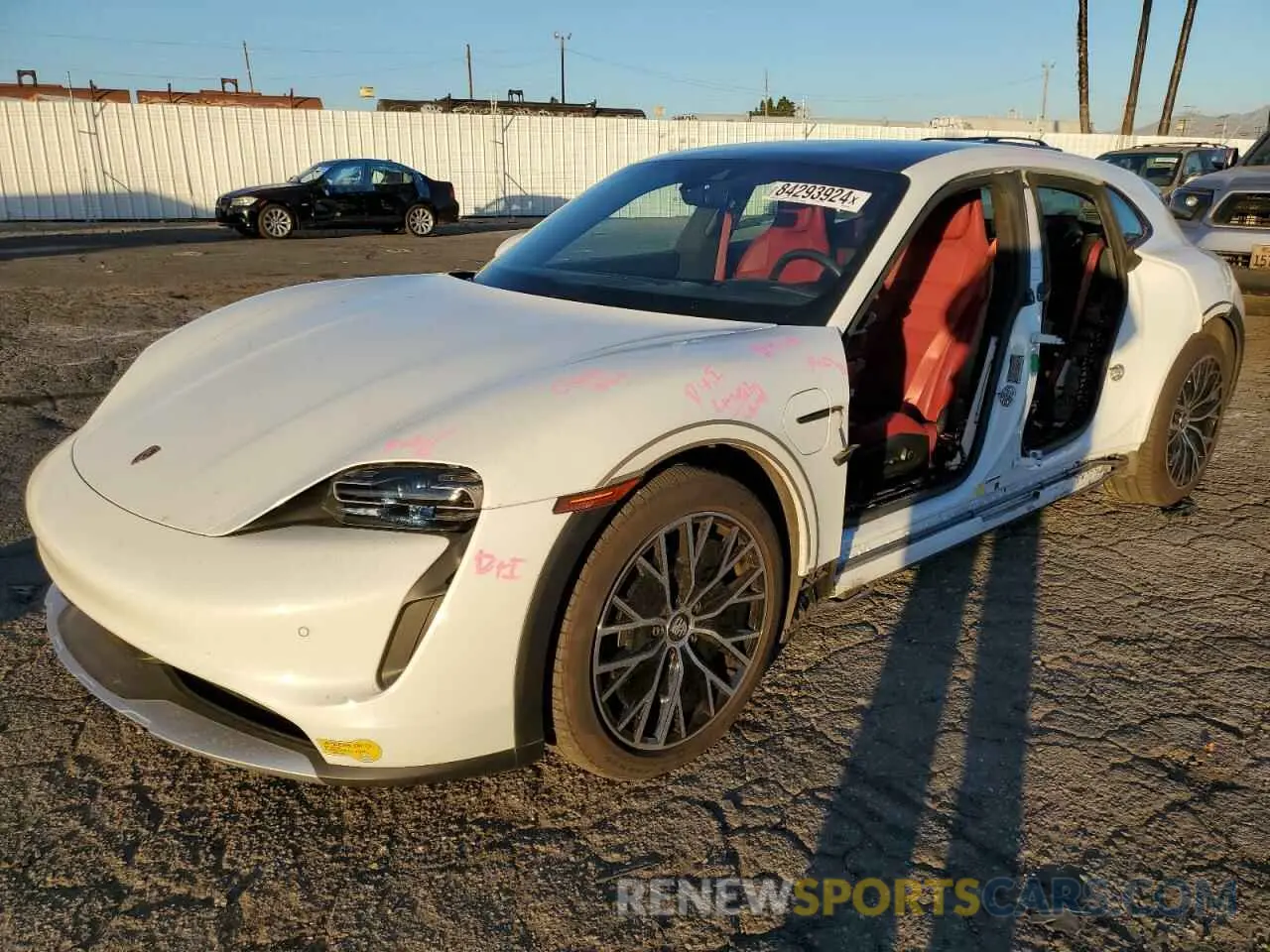 1 fotografías del automóvil dañado WP0BA2Y10NSA67274 PORSCHE TAYCAN 2022